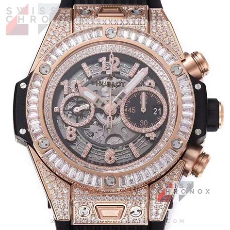 hublot unico diamond bezel|blinged out Hublot unico.